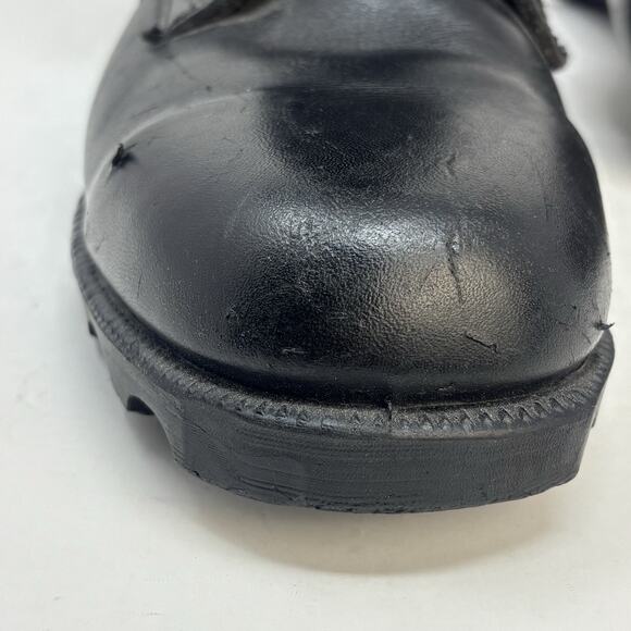 RO Search Leather Black Military Combat Boots Mens 8.5W Black 5-85 Vintage main image 9